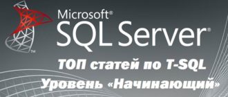 30 статей для изучения языка T-SQL – Уровень «Начинающий»